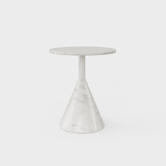 Zerisse round stone side table — natural material accent table Australia JOLIN