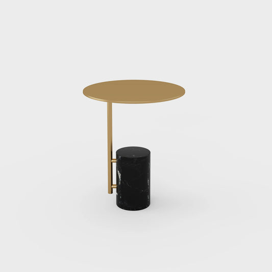 Corvess travertine side table — natural stone accent table living room Australia
