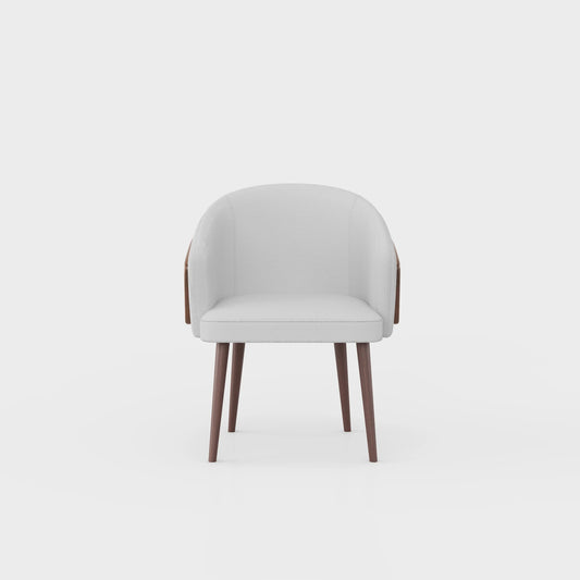 Virelle upholstered armchair — contemporary fabric lounge chair Australia