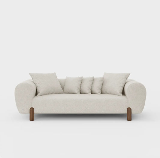 Serenith three seater cream luxury sofa — made to order lounge Australia