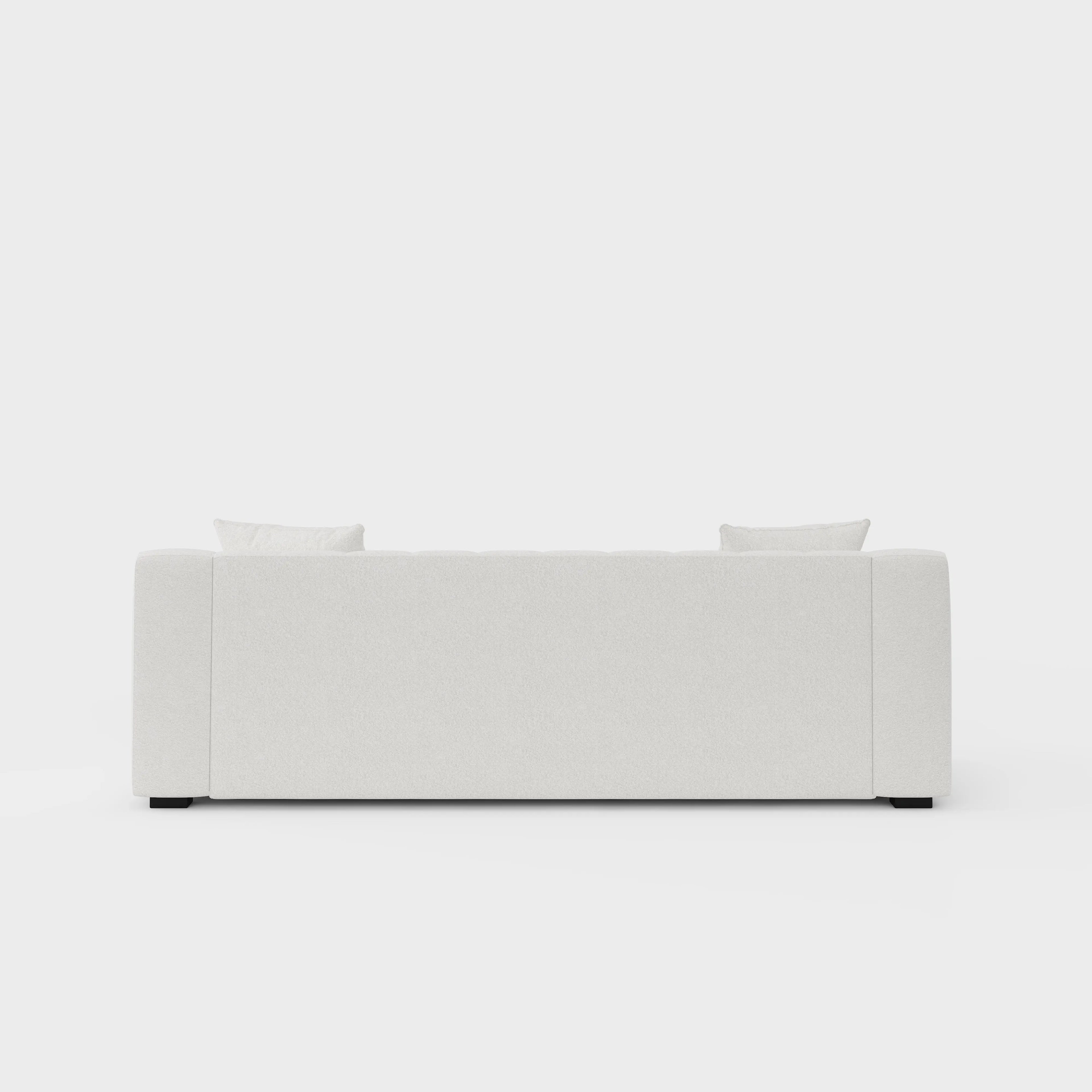Anella sofa close-up cushion detail — custom made to order fabric sofa Sydney
