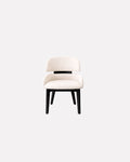 JOLIN Furniture Soleia Chair with sleek modern design, featuring a wooden frame and plush upholstered seat and backrest.