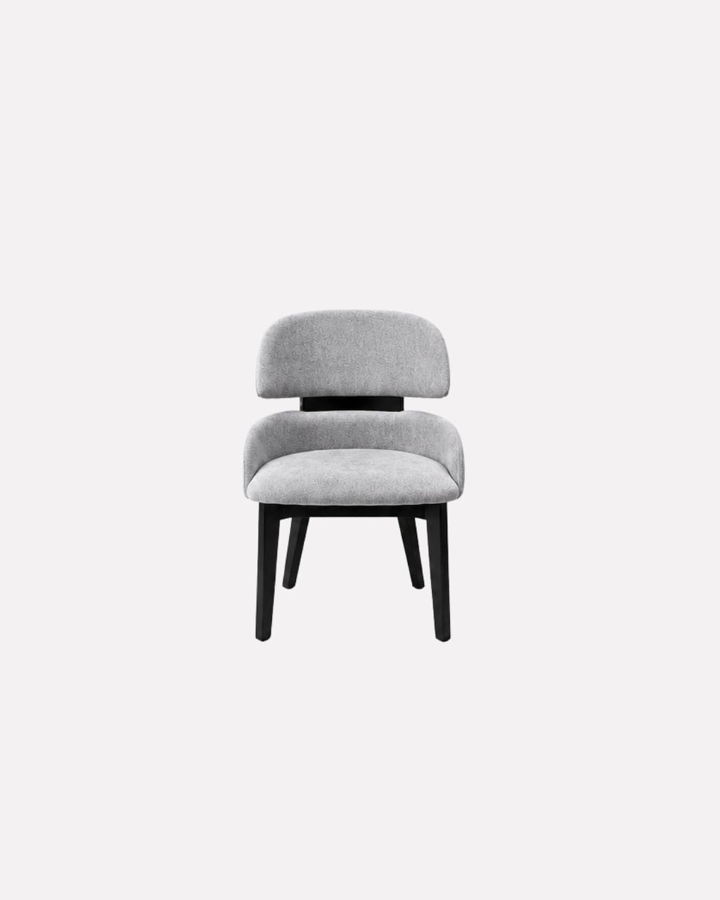 JOLIN Furniture Soleia Chair with sleek design, wooden legs, and cushioned beige fabric seat and back for modern home decor.