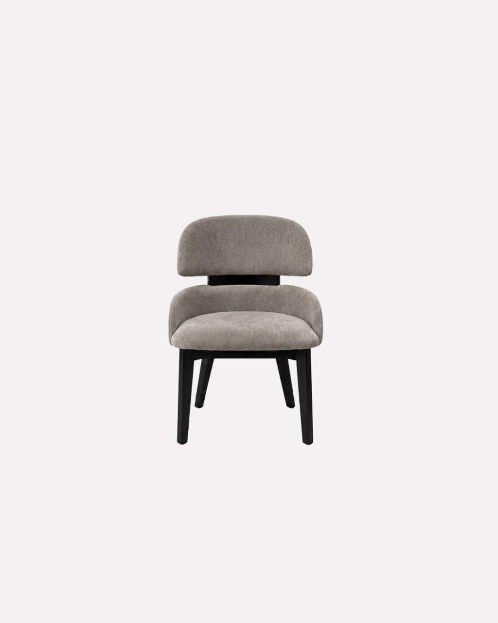 JOLIN Furniture Soleia Chair with light wood legs and upholstered fabric seat in a modern living room setting