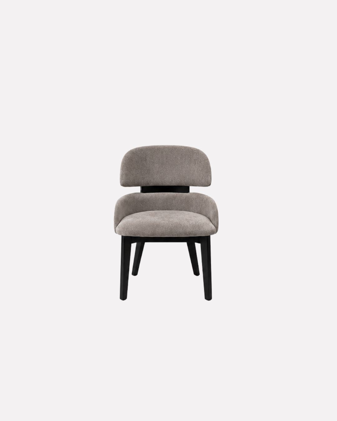 JOLIN Furniture Soleia Chair with light wood legs and upholstered fabric seat in a modern living room setting