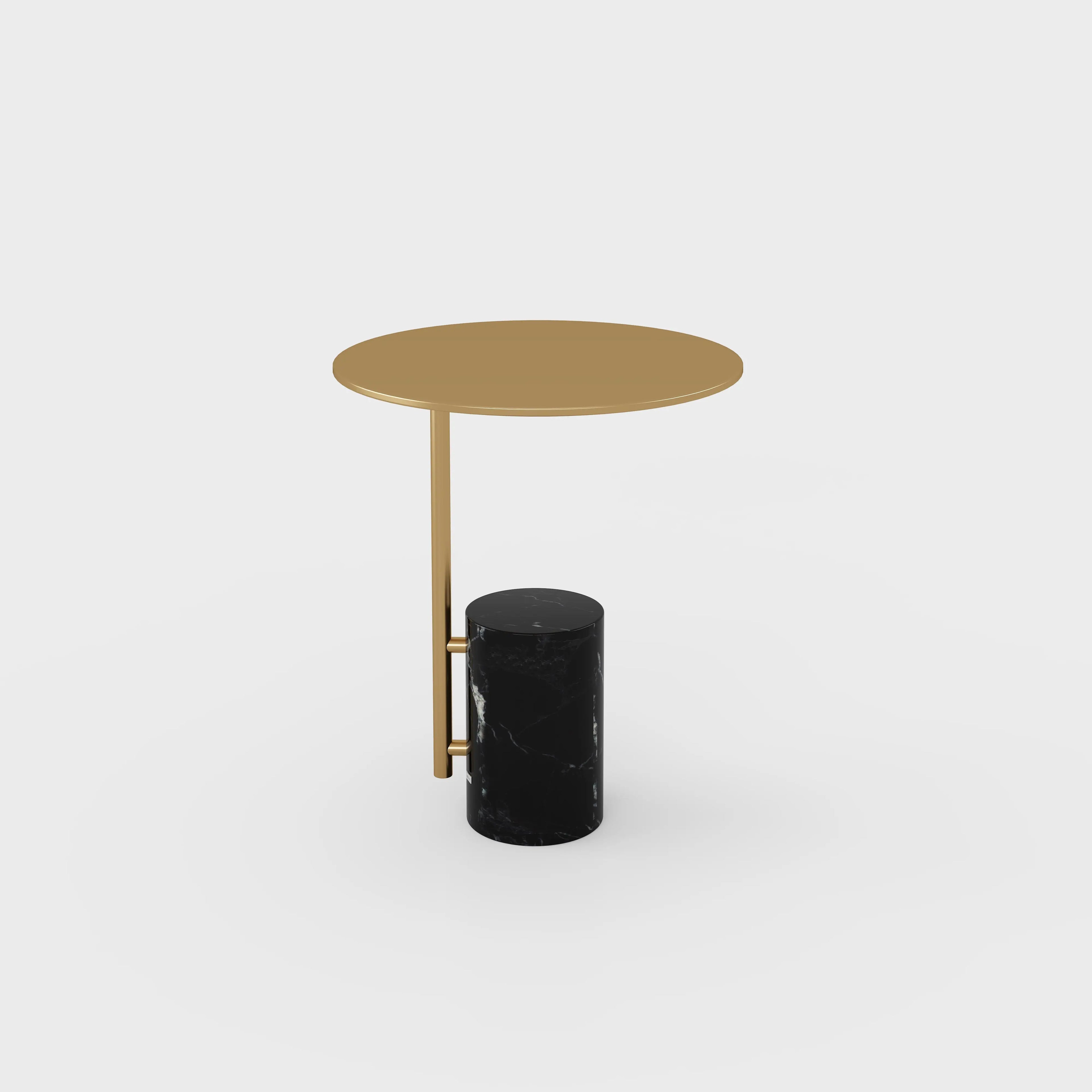 Corvess travertine side table — natural stone accent table living room Australia
