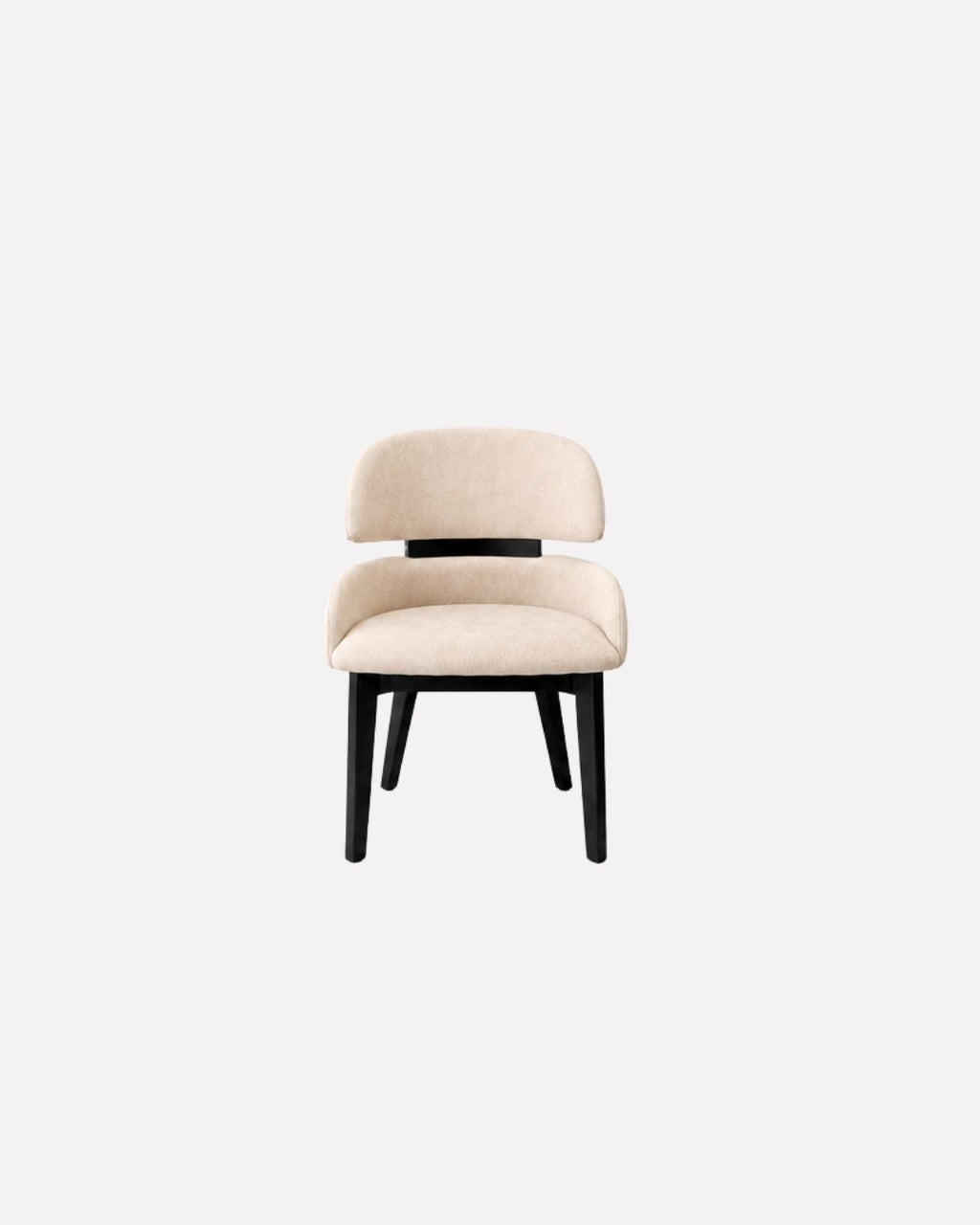 JOLIN Furniture Soleia Chair with wooden legs and plush fabric upholstery, showcasing a modern, cozy seating design.