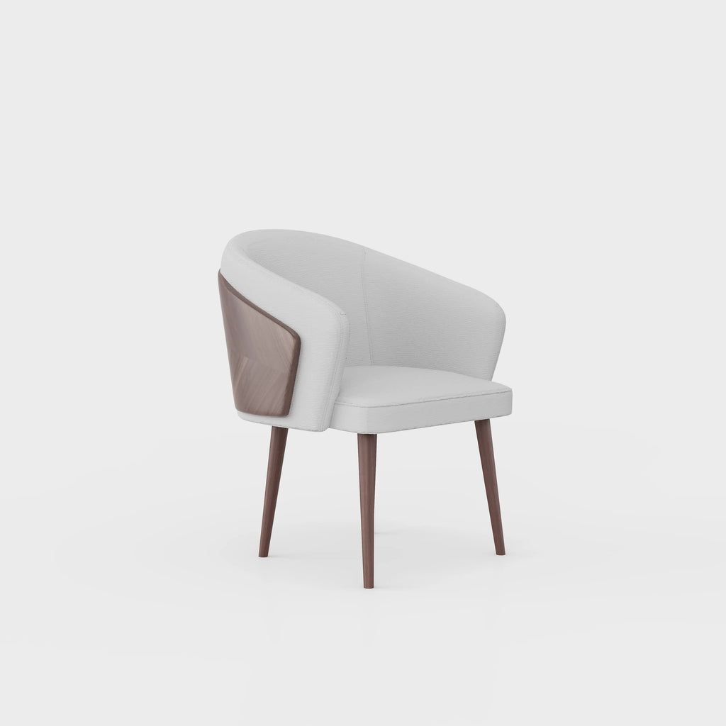 Virelle upholstered armchair — contemporary fabric lounge chair Australia