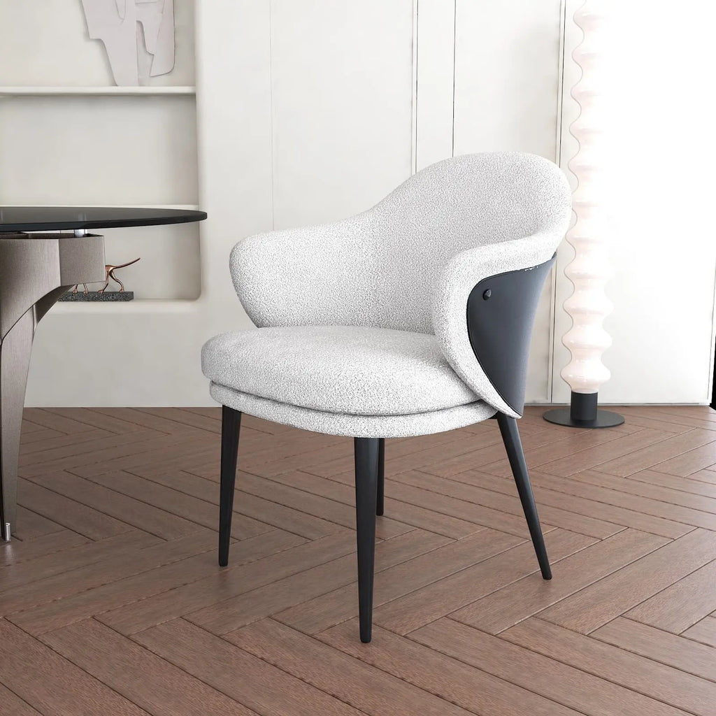 Kaelix chair detail — fabric dining chair contemporary Australian interior