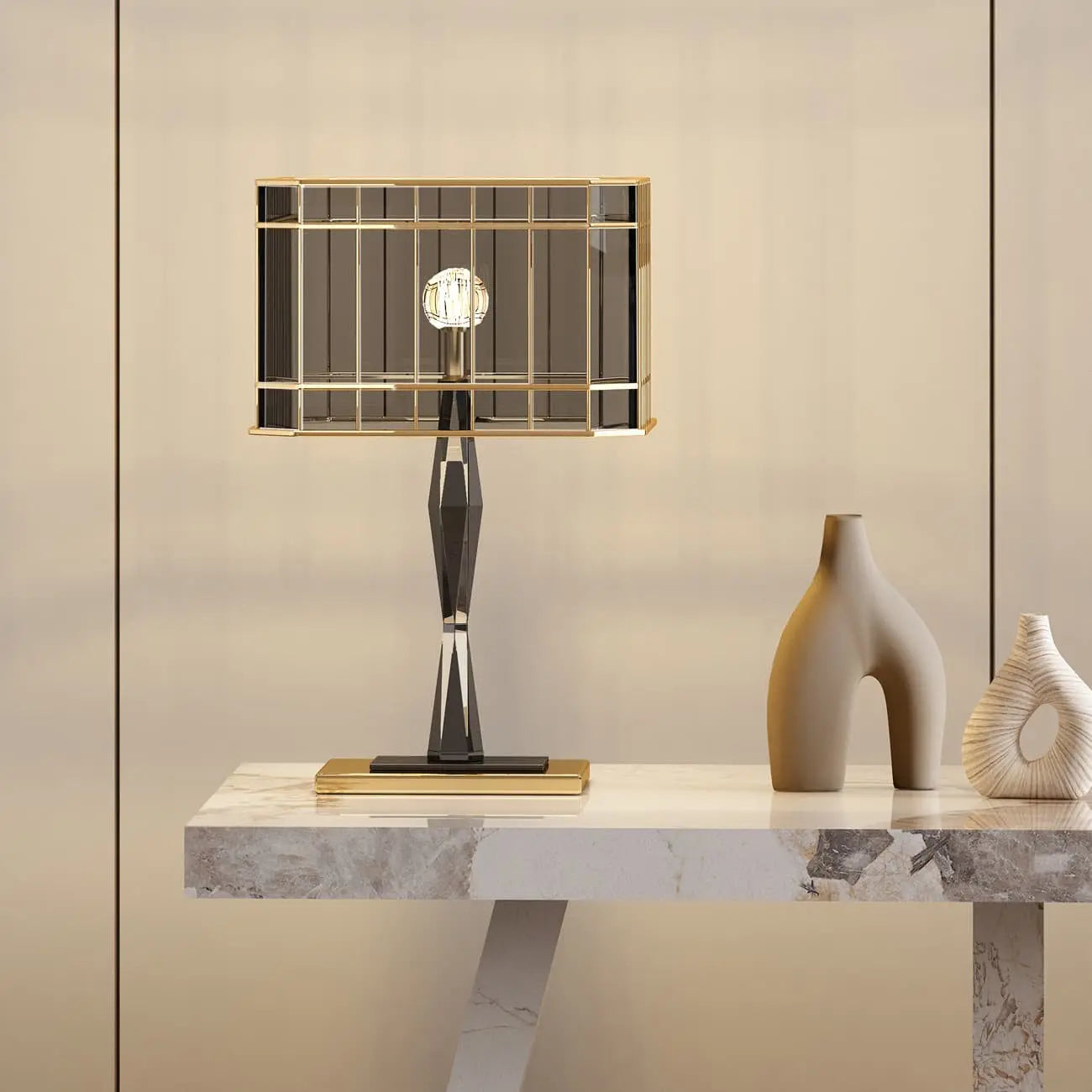 Lunelle lamp lifestyle — premium lamp contemporary Australian interior
