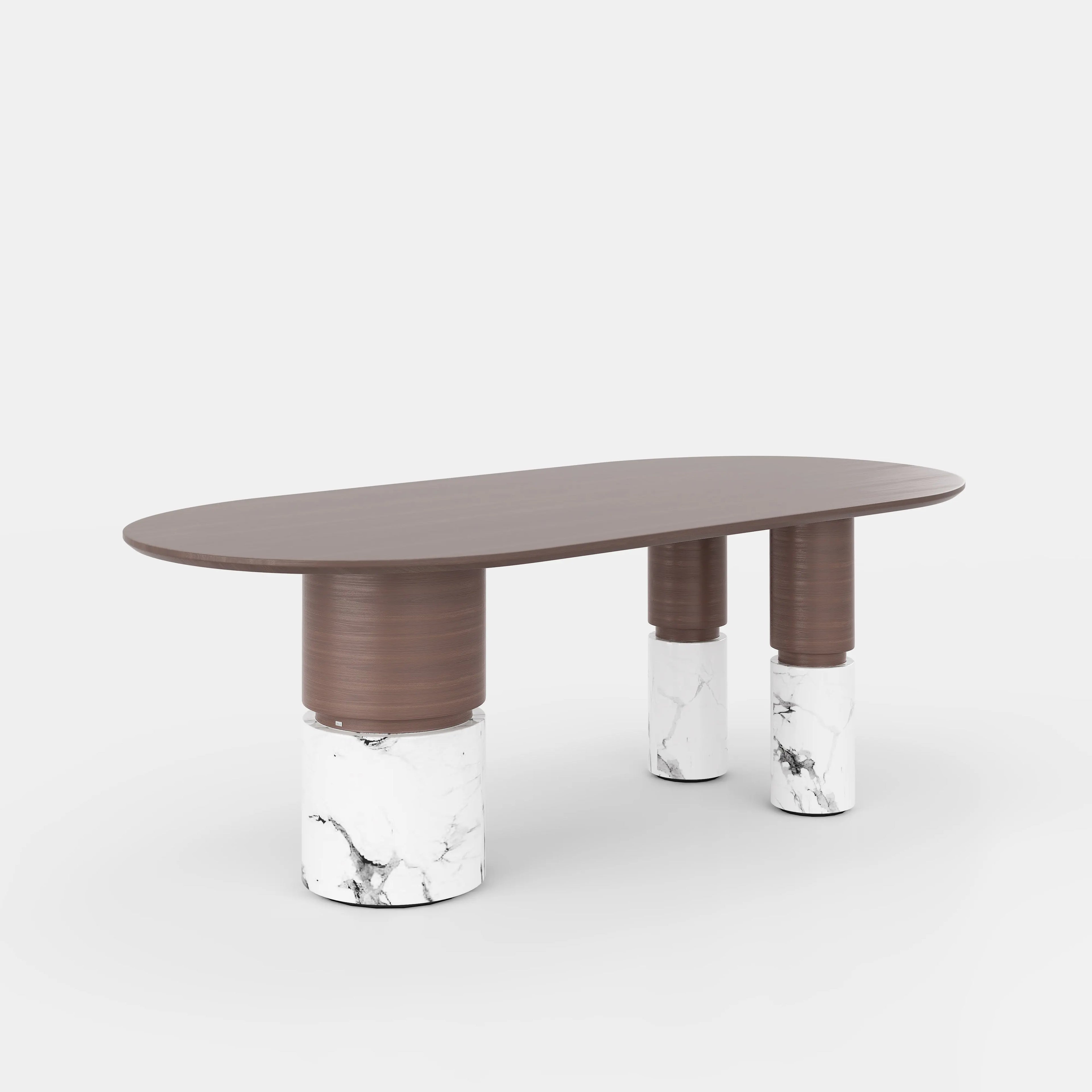 Ophelia dining table styled — round marble dining table modern Australian interior