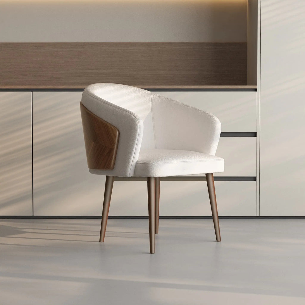 Virelle chair lifestyle — modern armchair interior styling JOLIN Furniture