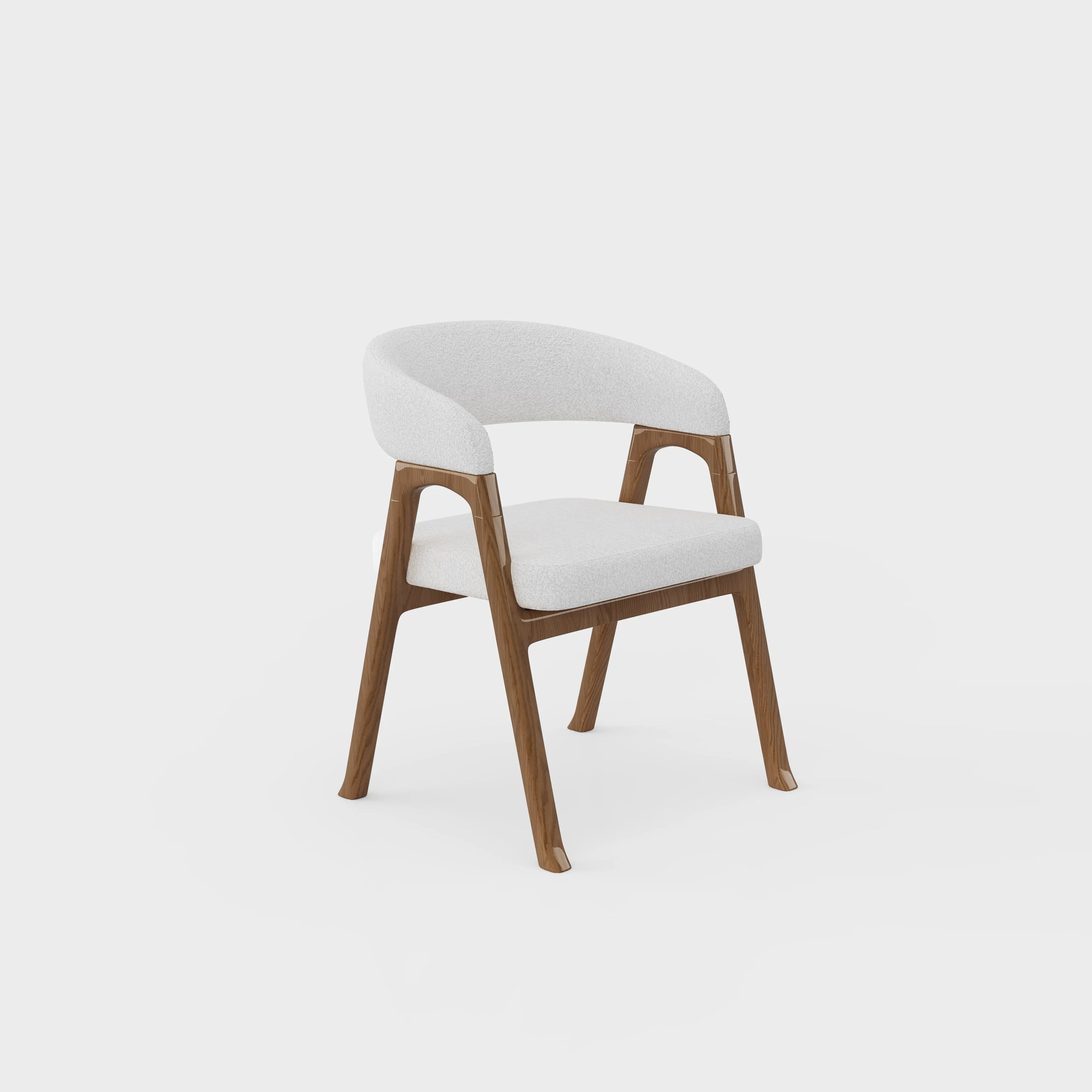 Astrielle bouclé armchair — textured accent chair lounge room Australia JOLIN