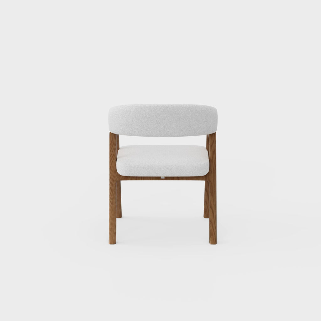 Astrielle bouclé armchair — textured accent chair lounge room Australia JOLIN