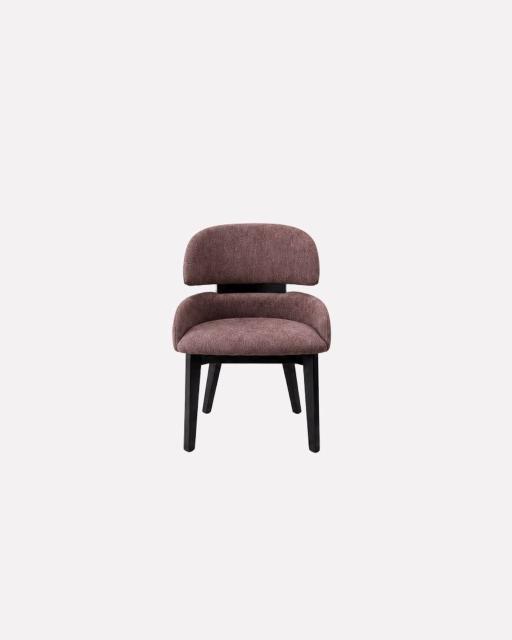 JOLIN Furniture Soleia Chair with wooden legs and cushioned beige fabric seat and back for modern living room decor.