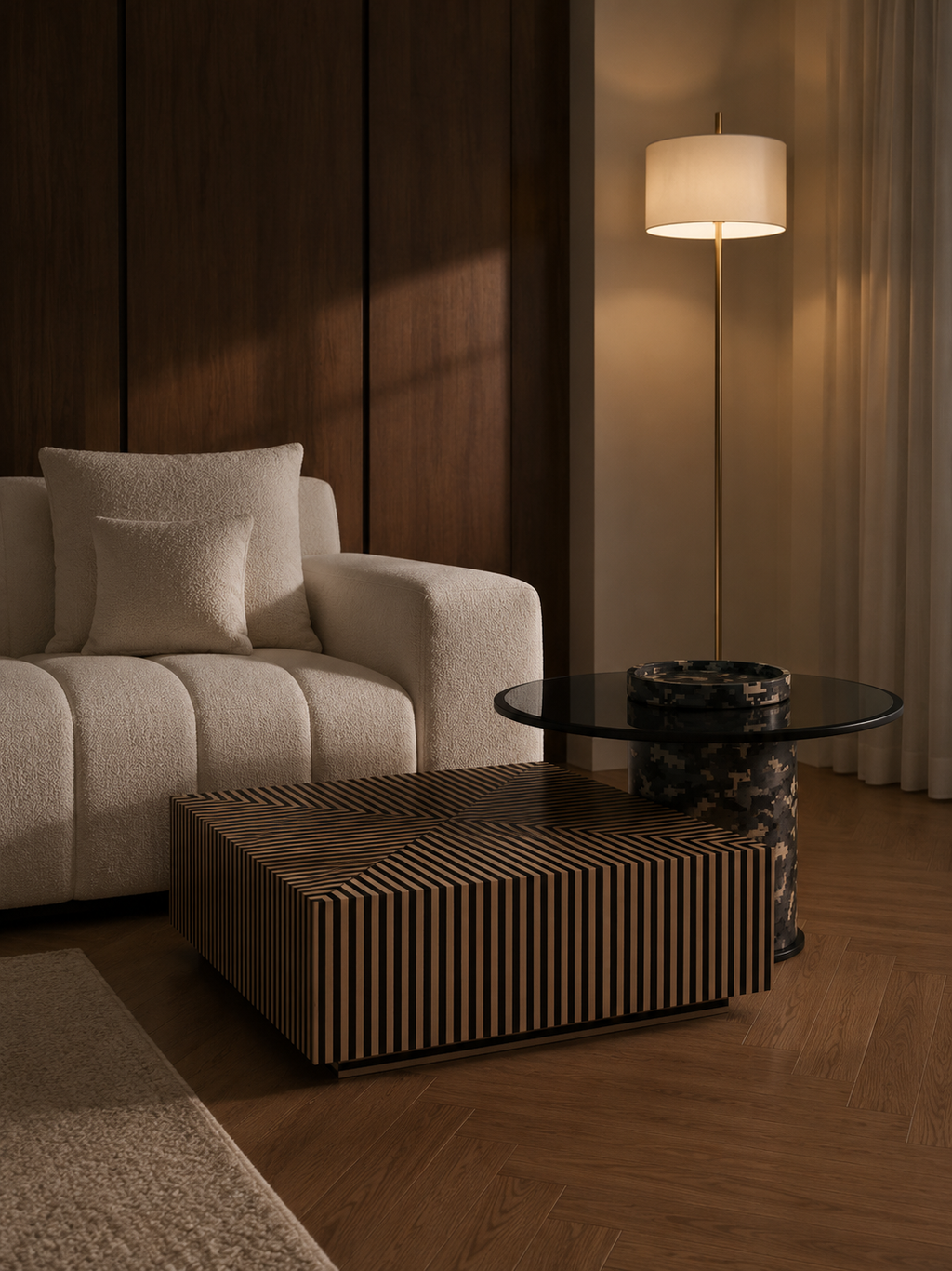 JOLIN Furniture Rivena table set with wooden dining table and matching chairs, modern design for contemporary dining rooms