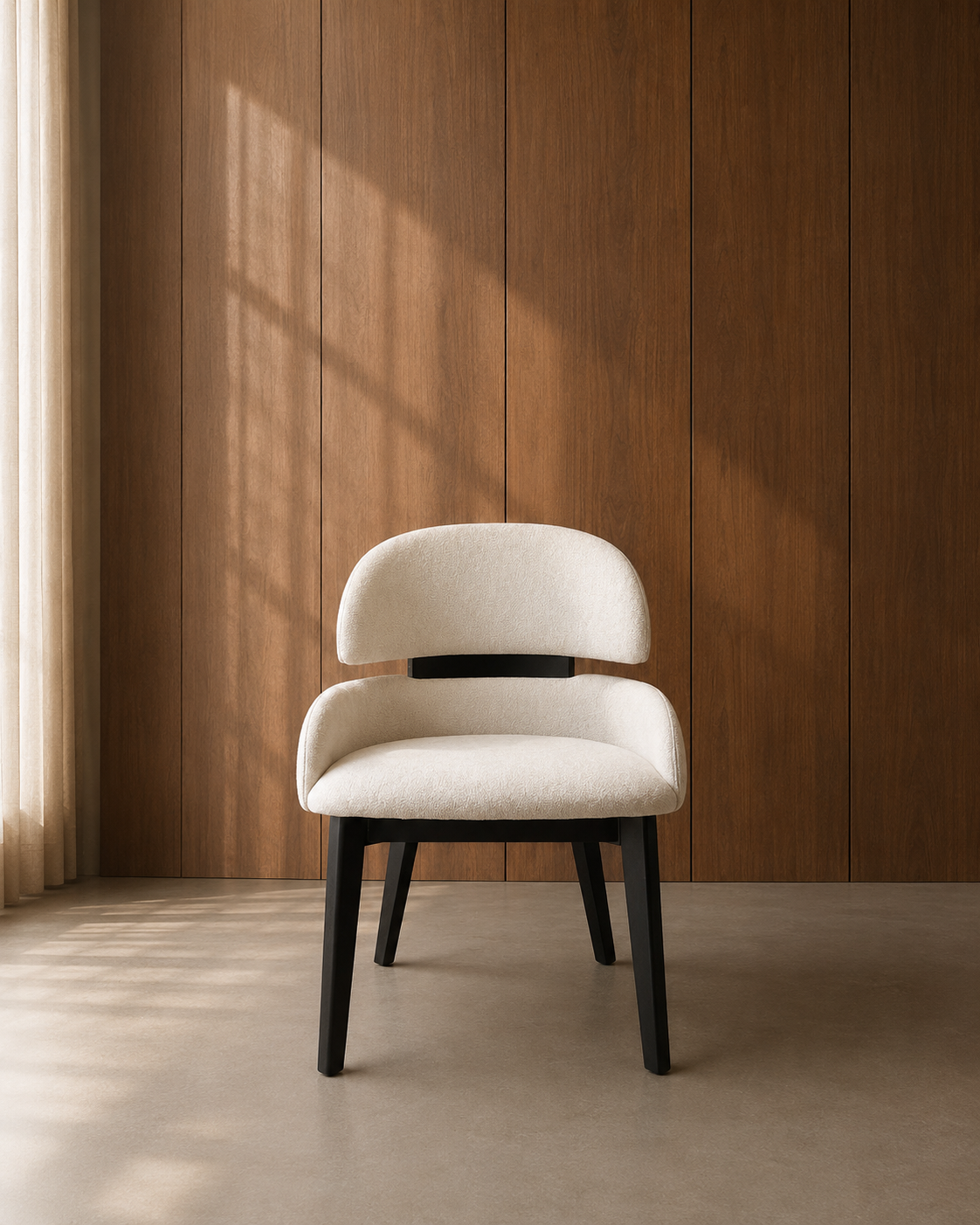 JOLIN Furniture Soleia Chair with modern design, featuring a sleek frame and comfortable upholstery in a stylish living room setting.