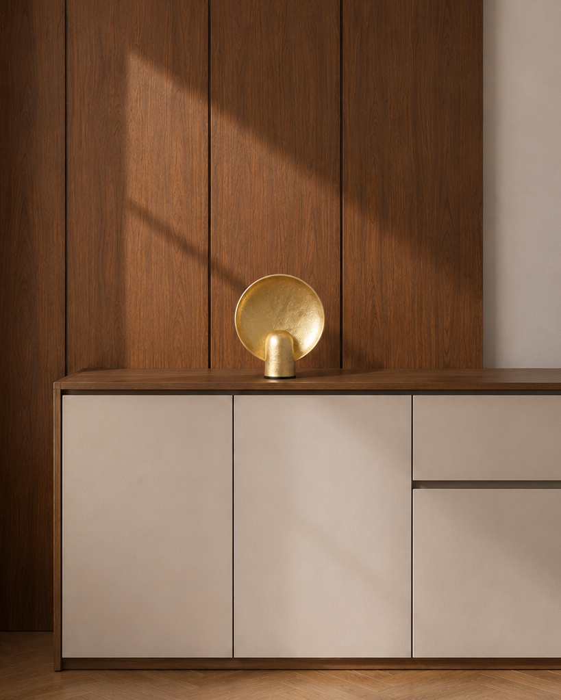 JOLIN Furniture Avielle Lamp with sleek modern design, featuring a white ceramic base and a fabric drum shade for stylish illumination.
